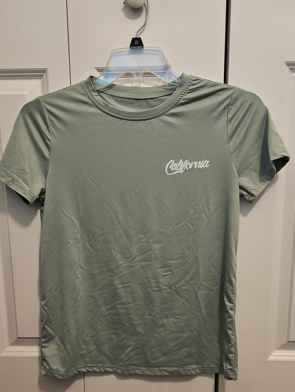 California Graphic Crew Neck T-Shirt - Sage Green